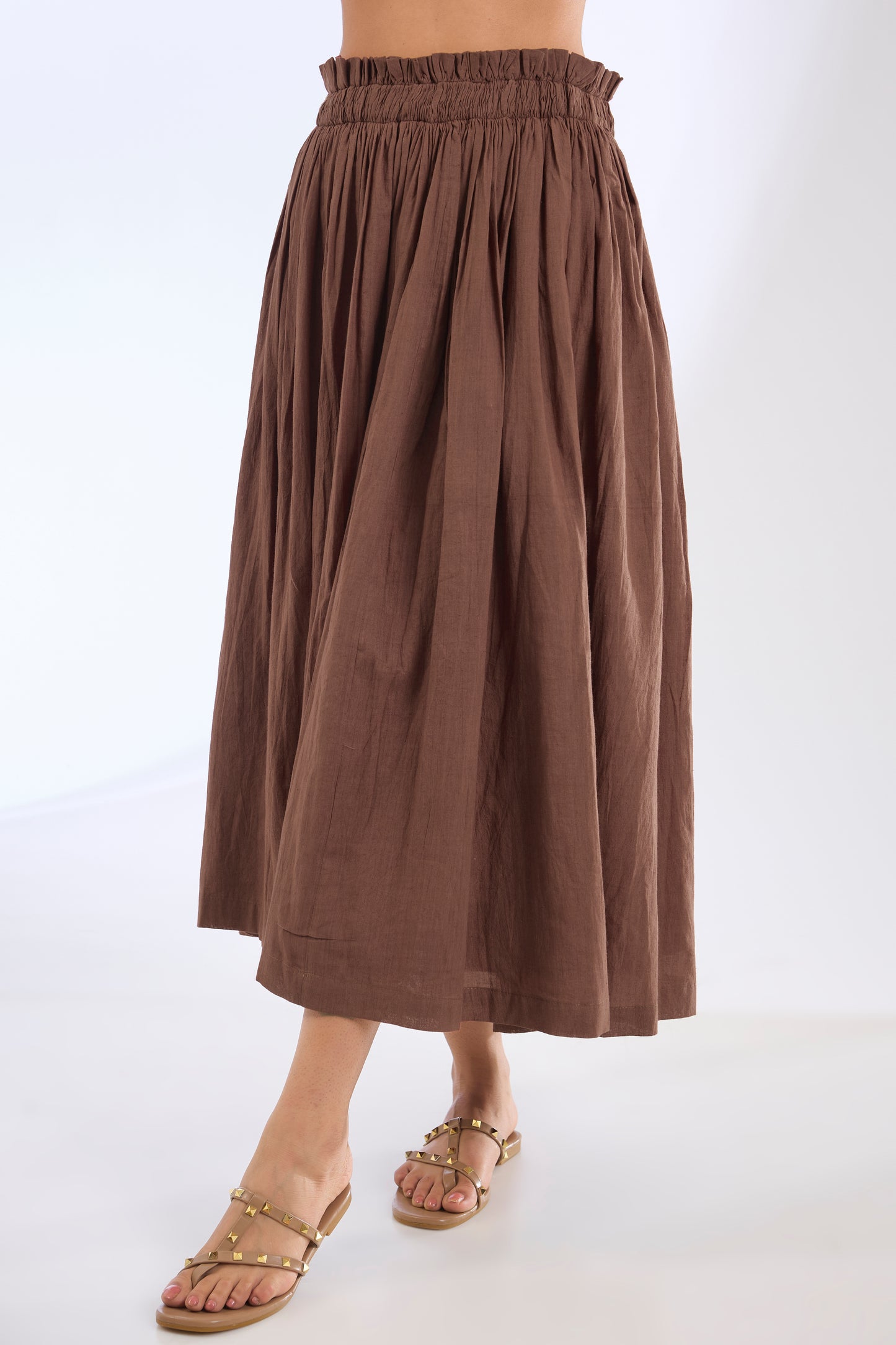 The Mocha Gathered Skirt