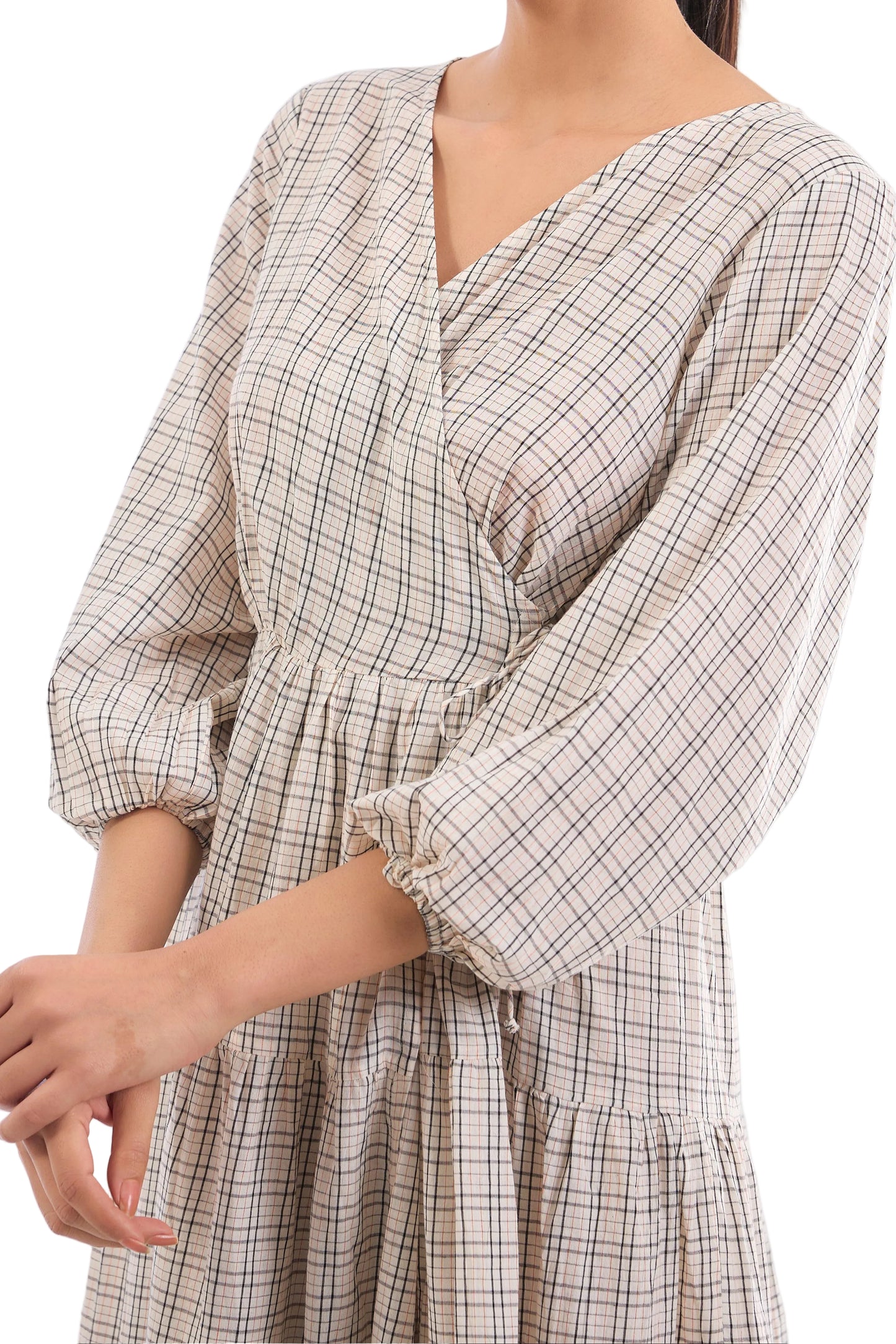 The Plaid Wanderer Midi Dress
