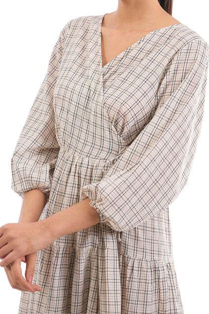 The Plaid Wanderer Midi Dress
