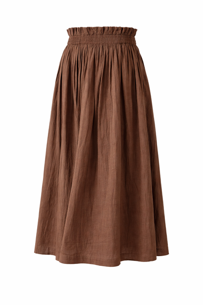 The Mocha Gathered Skirt