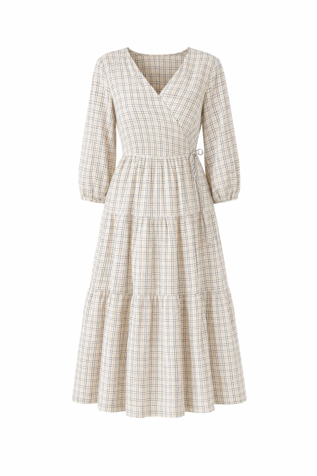 The Plaid Wanderer Midi Dress