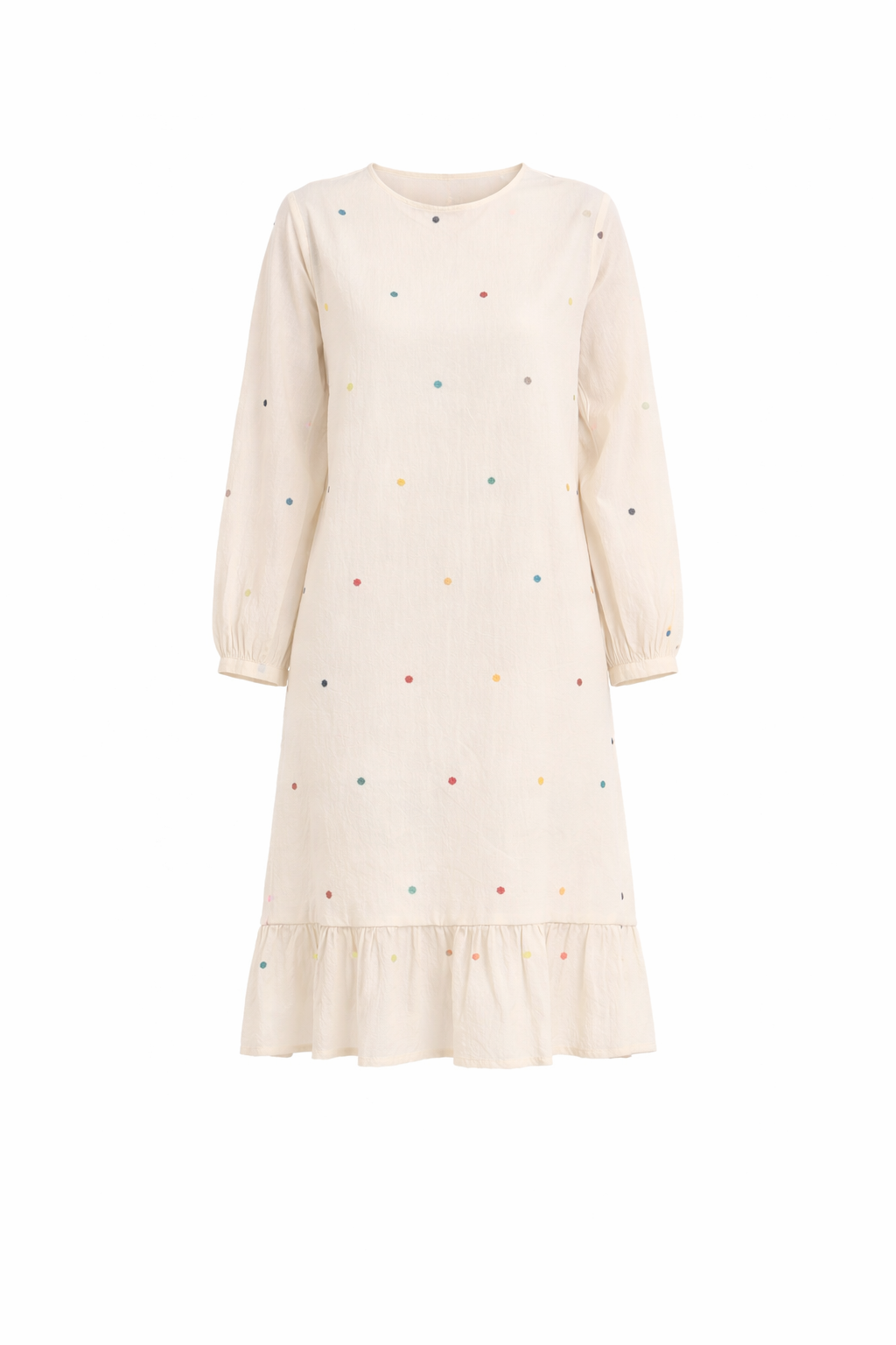 The Ivory Polka Shift Dress